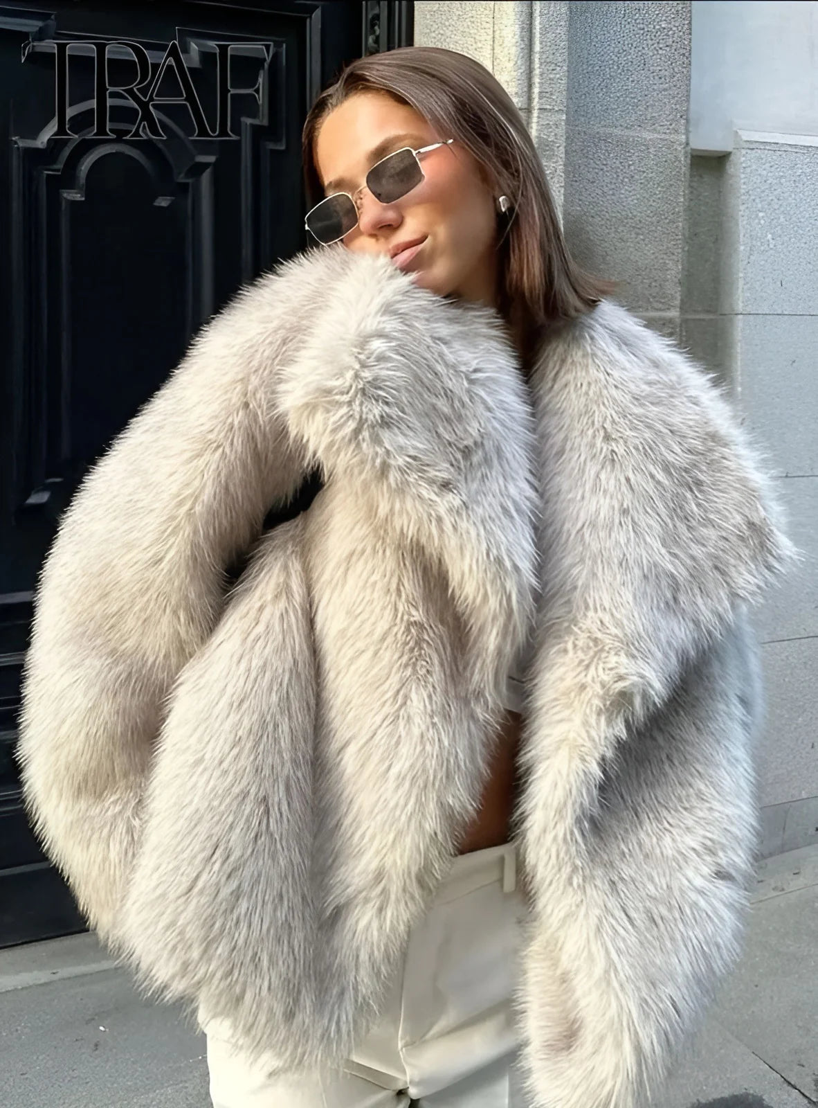 Julie  - Faux Fur Coat