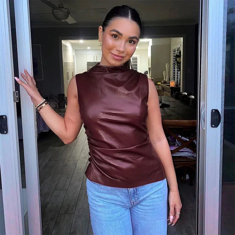 ALLY - Leather Top