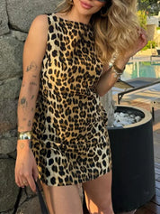 Jada - Leopard Mini Dress