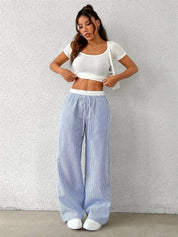 LOLA - COMFORT STRIPE PANTS