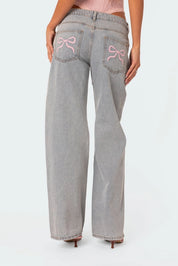 Jaimy - Bow Tie Jeans